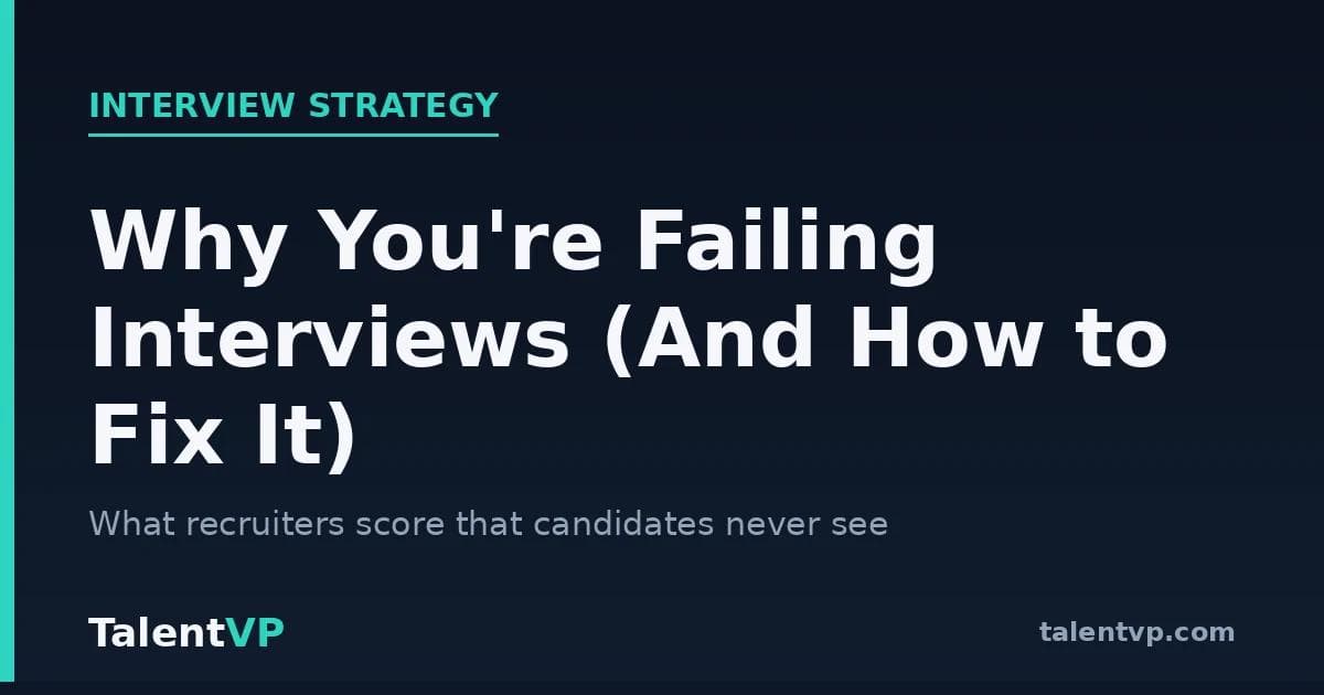 Why You're Failing Interviews (And How to Fix It)